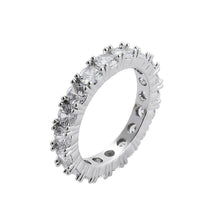 Load image into Gallery viewer, Single Row 3.5mm Eternity Ring in White Gold