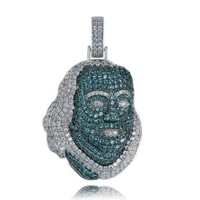 Load image into Gallery viewer, Bust Down Franklin BlueFace Pendant