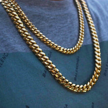 Load image into Gallery viewer, 12 mm Gold Cuban Link