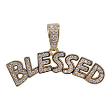 Load image into Gallery viewer, Iced Letter Blessed Pendent