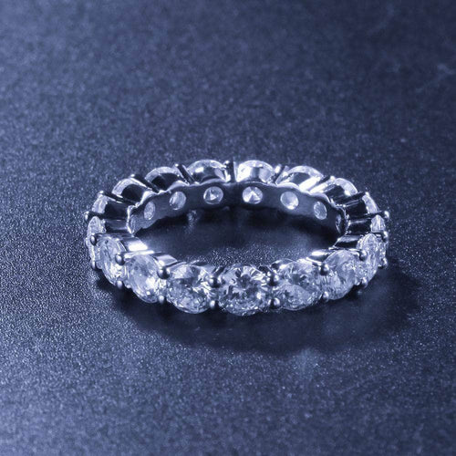 Single Row 3.5mm Eternity Ring in White Gold