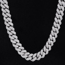 Load image into Gallery viewer, White Gold 18mm Diamond Cuban link