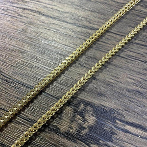3mm Franco Chain in 18K yellow Gold
