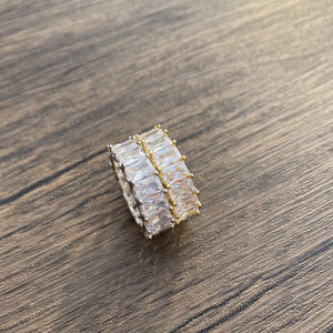 6mm Baguette Eternity Ring White Gold