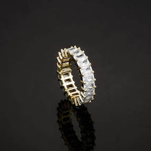 Load image into Gallery viewer, 6mm Baguette Eternity Ring 18k Gold