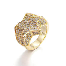 Load image into Gallery viewer, Diamond Star Ring  in 18K Gold