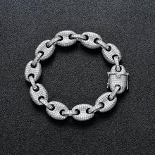 Load image into Gallery viewer, Iced Gucci link Bracelet