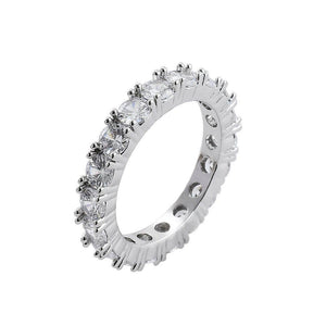 Single Row 3.5mm Eternity Ring in White Gold