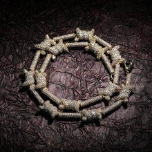 Load image into Gallery viewer, 8mm Iced Barbed Wire Choker