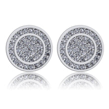 Load image into Gallery viewer, Sterling Silver Button Stud Earrings