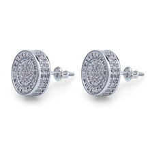 Load image into Gallery viewer, Sterling Silver Button Stud Earrings
