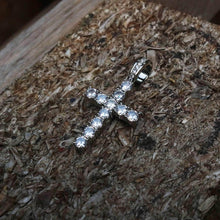 Load image into Gallery viewer, Diamond Cross in White Gold Pendant