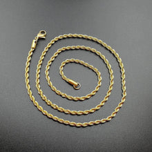 Load image into Gallery viewer, 2.5mm Gold Rope Chain