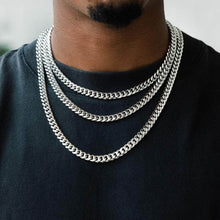 Load image into Gallery viewer, 8mm Classic Miami Cuban Chain In White Gold