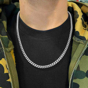 6mm Classic Miami Cuban Link in White Gold