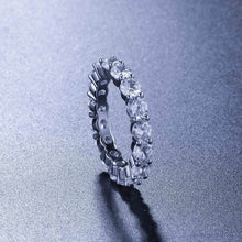 Load image into Gallery viewer, Single Row 3.5mm Eternity Ring in White Gold