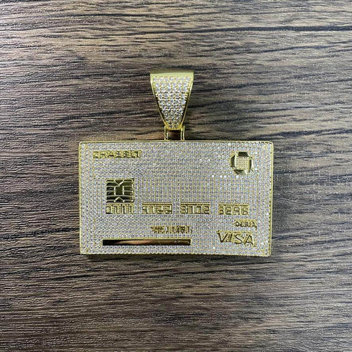 Bust Down Unlimited Black Card Pendant