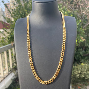 6mm Classic Miami Cuban Link in Yellow Gold
