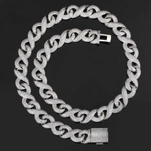 Load image into Gallery viewer, 15mm infinite Diamond Chain in white gold
