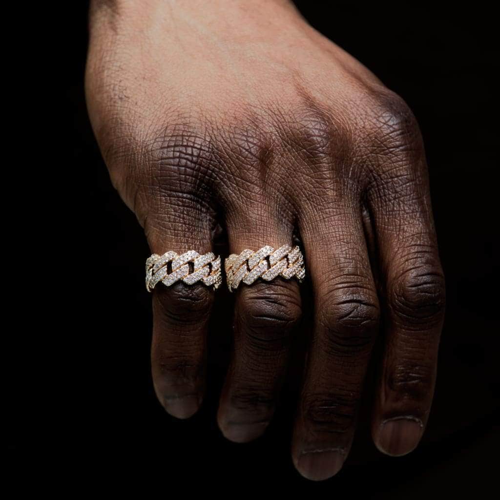 Prong Set Diamond Cuban Ring